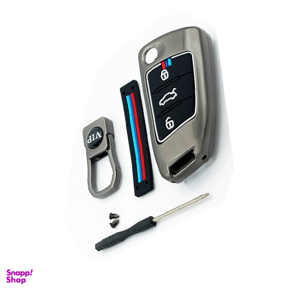 کاور سوئیچ خودرو کالانیکس مدل COV-S3-10643 طرح فلزی مناسب جک S3