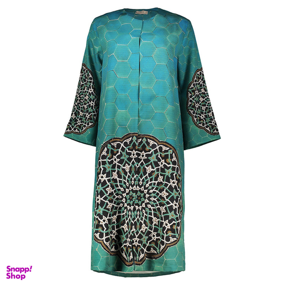 مانتو زنانه پارسی مدل کاشی فیروزه