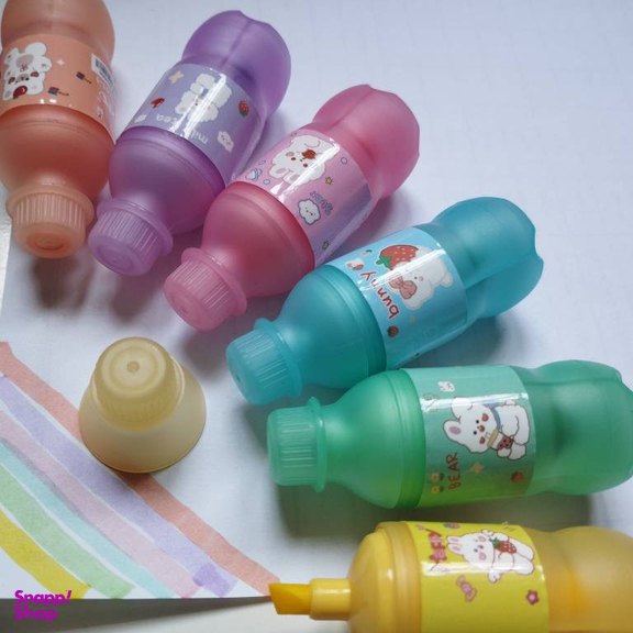 ماژیک علامت گذار  طرح نوشابه بسته 6 عددی