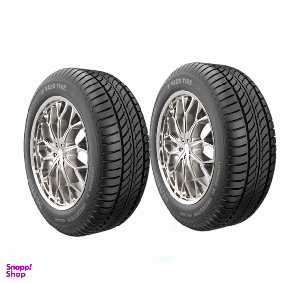 لاستیک خودرو یزد تایر طرح گل مارس سایز 185/60/14 - 2 حلقه