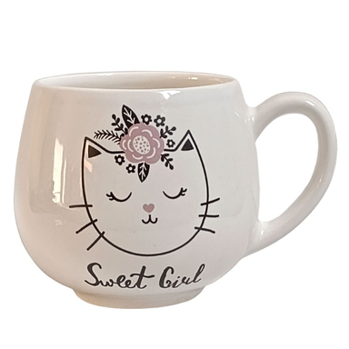 ماگ طرح گربه مدل Sweet Girl