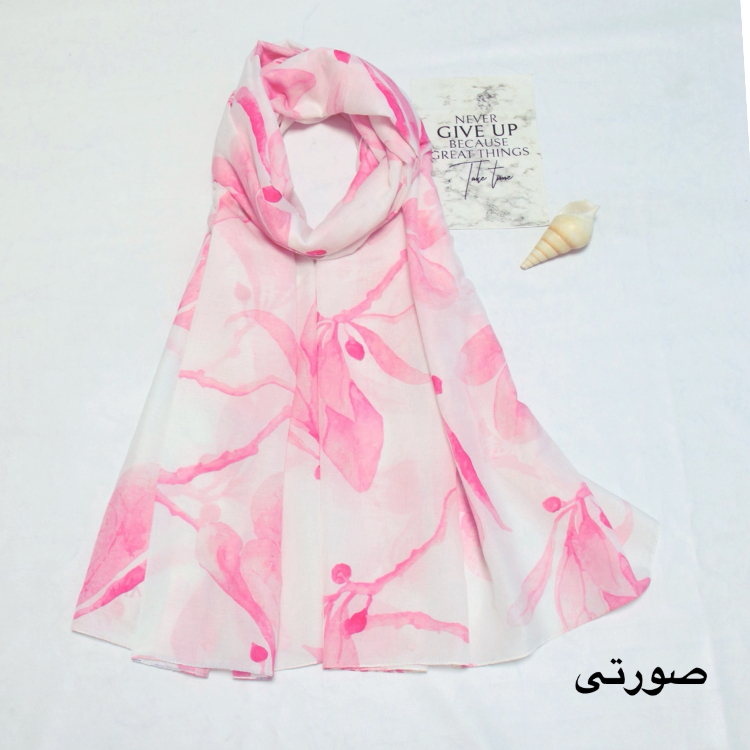 شال زنانه طرح آبرنگی کد ANA10000