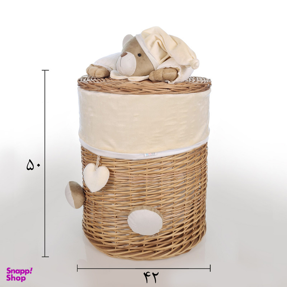 سبد رخت چرک کودک نی نی سیس مدل خرس نانان