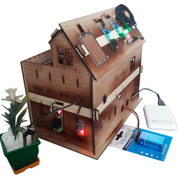 ماکت آموزشی مهندسیکا مدل خانه هوشمند کنترل موبایل Blutooth-022