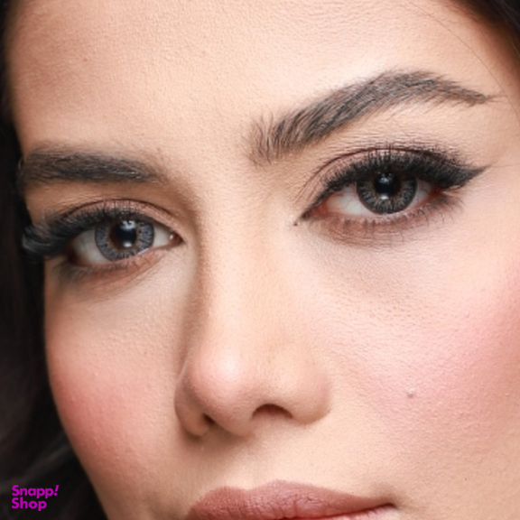 لنز فصلی بیوتی کد Faa310 شماره 14 رنگ خاکستری عسلی تیره دور دار