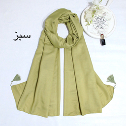شال زنانه آنالیا مدل نخی ساده منگوله دار کد a-9610
