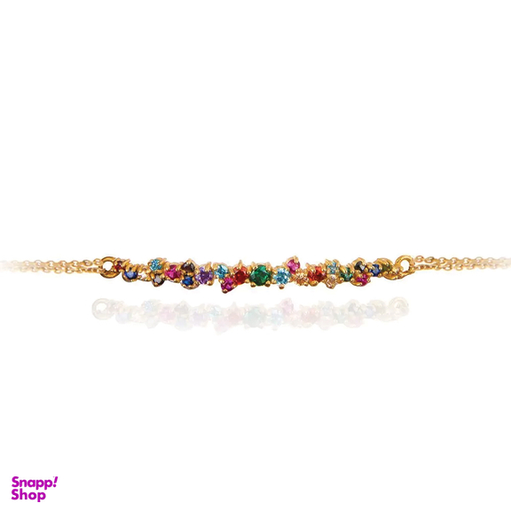 دستبند طلا 18 عیار زنانه کاپانی مدل مولتی کد kb021