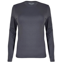 تیشرت آستین بلند زنانه کانتکس مدل 249014421 رنگ طوسی تیره