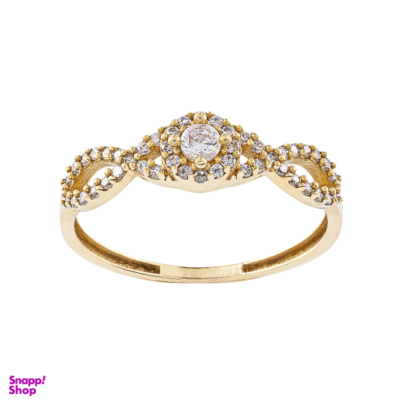 انگشتر طلا 18 عیار زنانه جواهری سون کد 2474