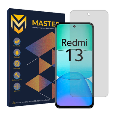 محافظ صفحه نمایش شفاف مستر مدل Resistant مناسب گوشی موبایل شیائومی Redmi 13