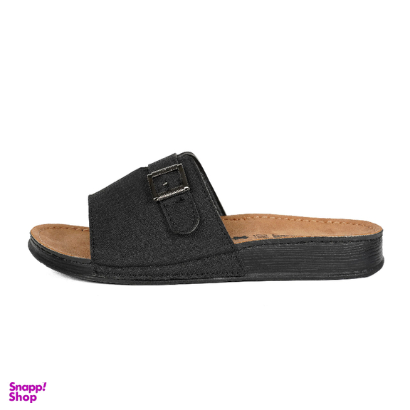 دمپایی زنانه نیکتا مدل سگکدار رنگ مشکی