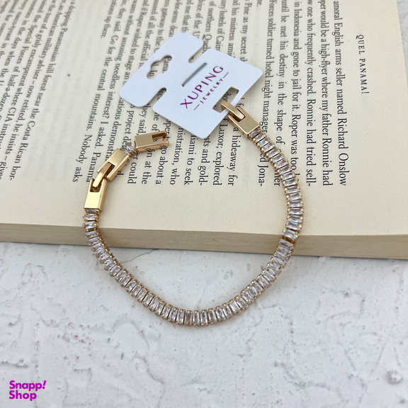 دستبند زنانه ژوپینگ مدل تنیسی جواهری کد B4607