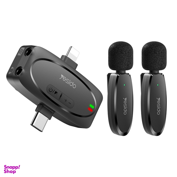 میکروفون یقه ای دو کاربر Lightning/Type-C یسیدو مدل YESIDO KR15