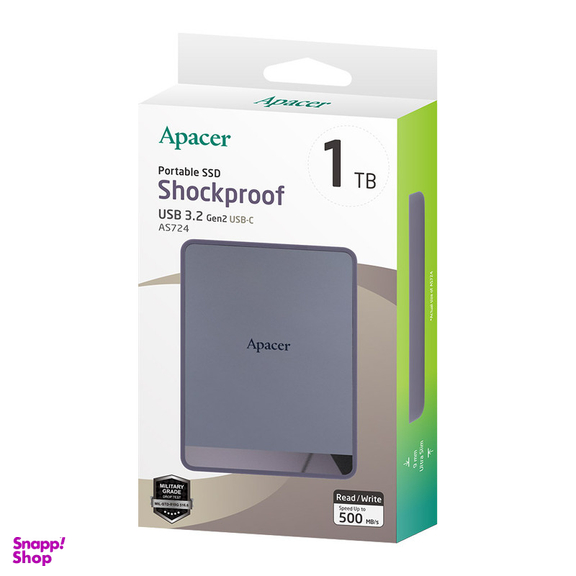 اس اس دی اکسترنال اپیسر مدل AS724 ظرفیت 1 ترابایت رابط USB 3.2 Gen2