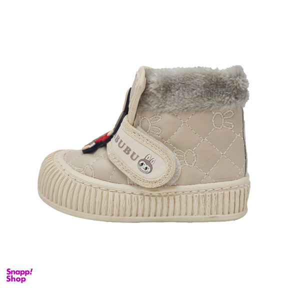 بوت دخترانه مدل لبوبو رنگ کرم