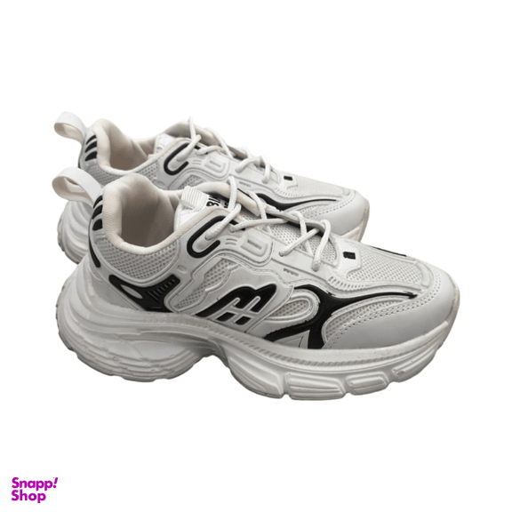 کفش راحتی زنانه مدل بالنسیاگا کارگو روبیکا کد 13838 رنگ سفید مشکی