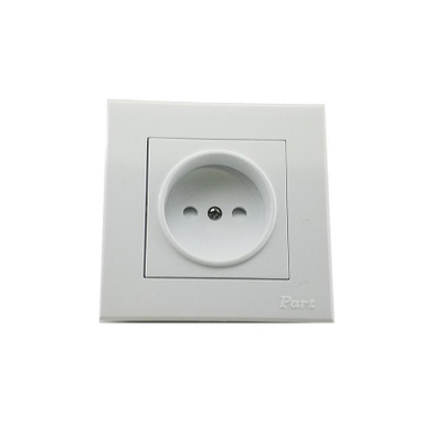 پریز توکار بدون ارت پارت الکتریک مدل تابش