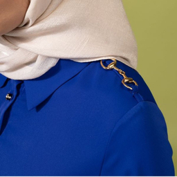 تونیک زنانه برنس مدل هلیا رنگ آبی کاربنی