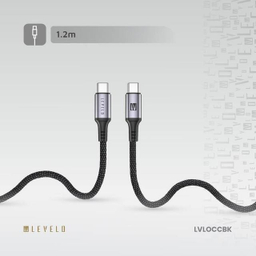 کابل تبدیل Type-C به Type-C لولو مدل LVLOCCBK طول 1 متر