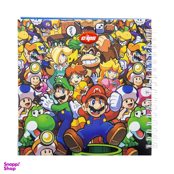 دفتر یادداشت ۸۰ برگ کلیپس طرح mario jam