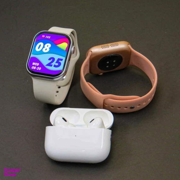 ساعت هوشمند ورنا مدل W46 Max به همراه هندزفری بی سیم مدل Airpod pro