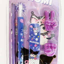 بسته لوازم تحریر مدل کرومی عروسکی کد 57 مجموعه 7 عددی