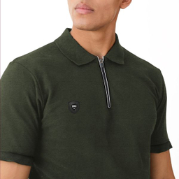 پولوشرت آستین کوتاه مردانه نوزده نودیک مدل POL1925 Gr