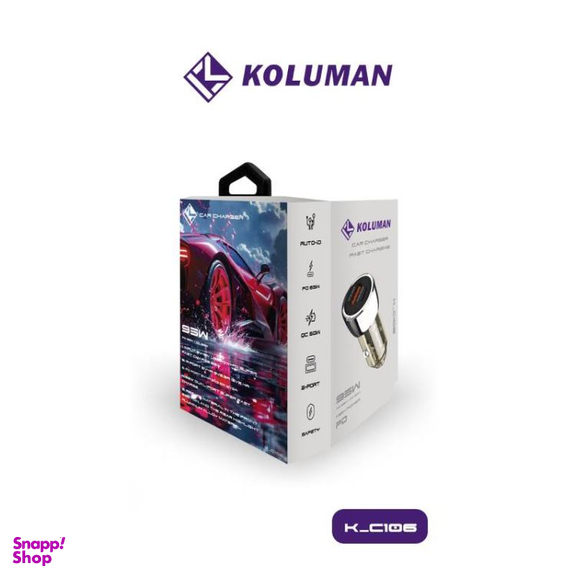 شارژر فندکی موبایل کلومن مدل K-C106 95W