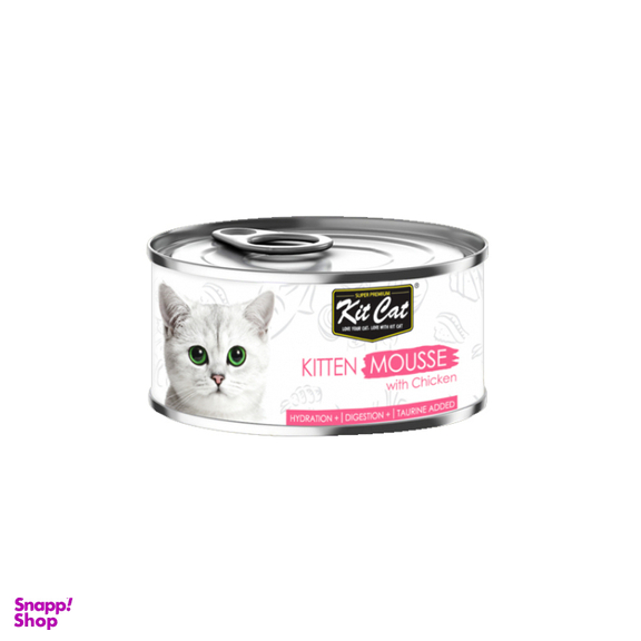 کنسرو غذای بچه گربه کیت کت مدل Kitten Mousse وزن 80 گرم