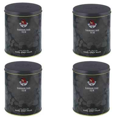 چای سیاه ارل گری پلاس شهرزاد وزن 325 گرم بسته 4 عددی