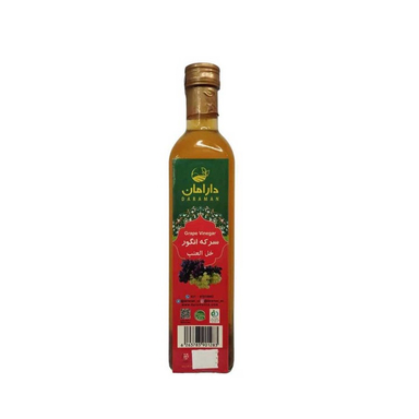 سرکه انگور ارگانیک دارامان حجم 0.5 لیتر