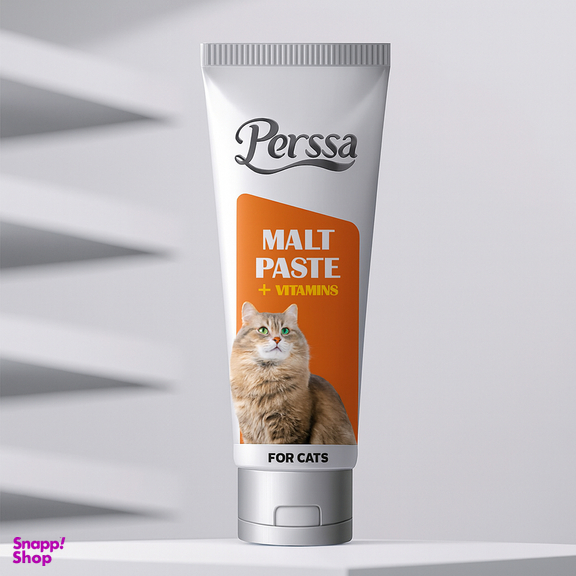 خمیر مالت گربه پرسا مدل malt+vitamin وزن 100 گرم