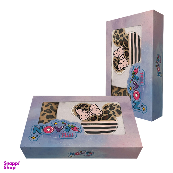 ست 4 تکه نوزادی مدل leo pard