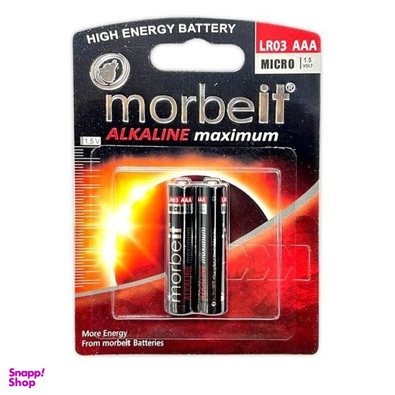 باتری قلمی آلکالاین موربیت مدل LR6AA بسته 2 عددی