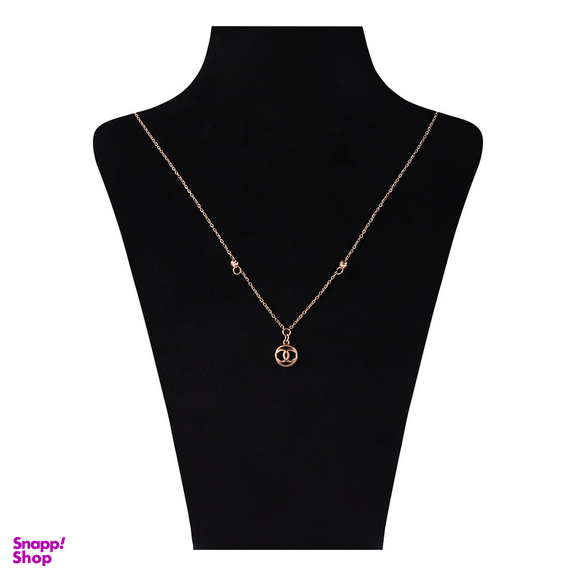 گردنبند طلا 24 عیار زنانه سین سان طرح حلقه ای فلامینگو مدل A62