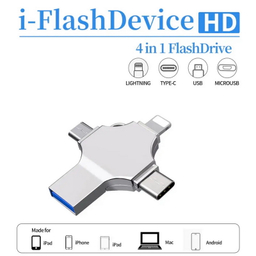 فلش مموری و مبدل چندکاره وای-دیسک مدل i-Flash Device HD ظرفیت 128 گیگابایت