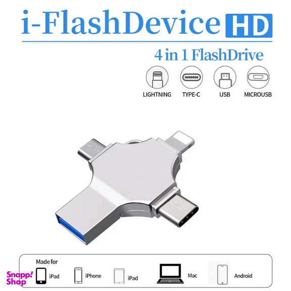 فلش مموری و مبدل چندکاره وای-دیسک مدل i-Flash Device HD ظرفیت 128 گیگابایت