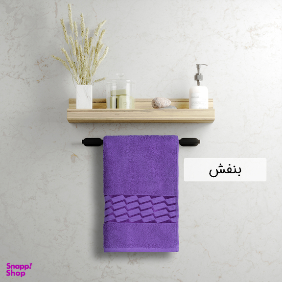 حوله دستی دنیز طرح آرتا سایز 40×80 سانتی متر