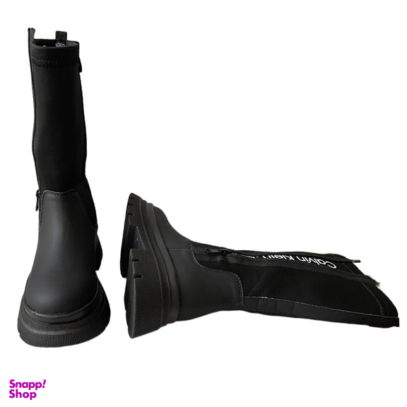 بوت زنانه طرح کلوین کلاین مدل CK21 رنگ مشکی