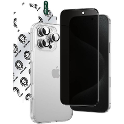 محافظ صفحه نمایش گرین لاین مدل 4in1 مناسب برای گوشی موبایل اپل iPhone 16 Pro Max به همراه محافظ پشت گوشی و محافظ لنز و کاور