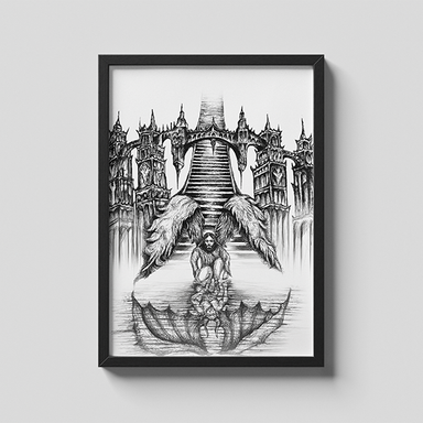 تابلو نقاشی مدل ملک