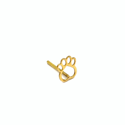گوشواره طلا 18 عیار زنانه مدل پنجه کد 149001