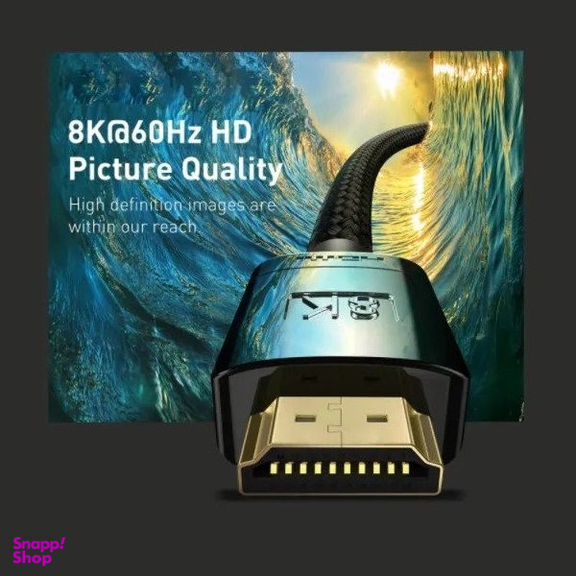 کابل HDMI باسئوس مدل highe definition series 8K zinc alloy طول 2 متر