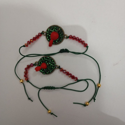 دستبند دخترانه طرح انار یلدایی کد 31307 بسته 2 عددی