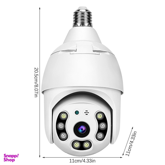 دوربین لامپی چرخشی سیم کارتی مدل v380 کد 7