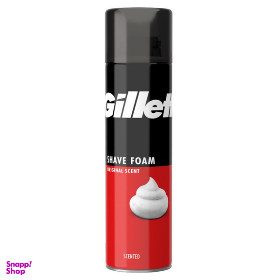 فوم اصلاح ژیلت مدل Orginal Scent حجم ۲۰۰ میلی لیتر