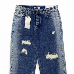 شلوار بگ مردانه طرح ZARA کد 3382 رنگ آبی