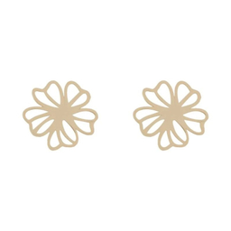 گوشواره میخی طلا 18 عیار زنانه وی وی گلد گالری مدل گل 2564