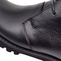 نیم بوت طبی مردانه چرم ریباری مدل Z26 رنگ مشکی