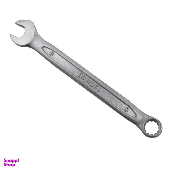 آچار یکسر تخت و یکسر رینگی تانوس مدل -SMT-TANOS-8MM-TAkht-ring سایز 8 میلی متر